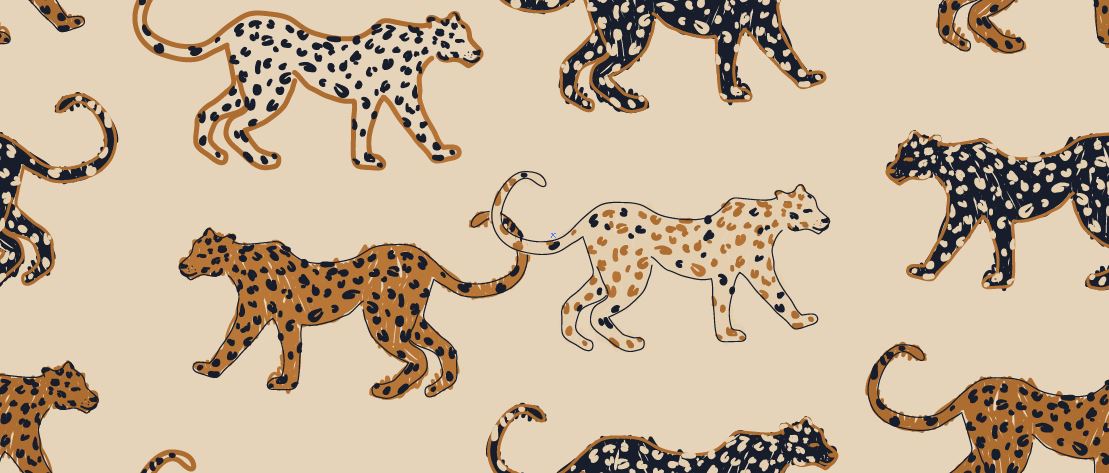 Papier peint léopard - Poésie Murale