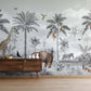Papier peint panoramique animaux de la jungle