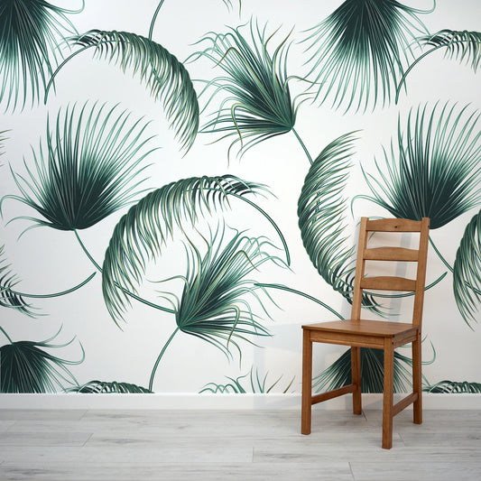 Papier peint panoramique feuille de palmier