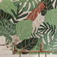 Fresque murale feuille végétale