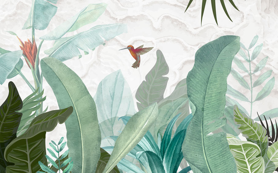 Papier peint panoramique Éclat Colibri