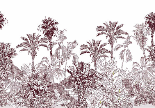 Papier peint panoramique jungle tendance