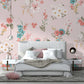 Papier peint panoramique douces fleurs - Poésie Murale