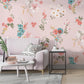 Papier peint panoramique douces fleurs - Poésie Murale