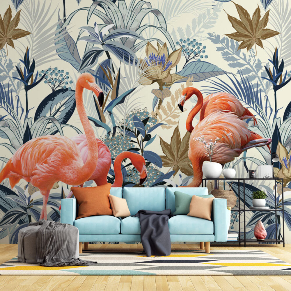 Papier peint sur mesure Flamant rose
