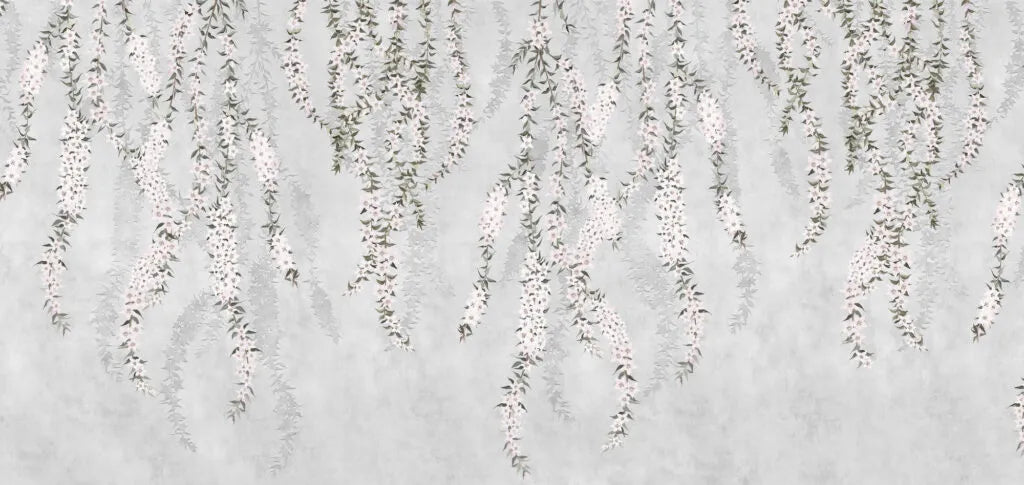 Tapisserie fleurs tombantes