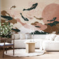 Papier peint panoramique carpe Koï Japonais - Poésie Murale