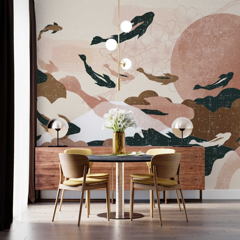 Papier peint poisson Koi