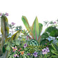 Papier peint panoramique jungle luxuriante - Poésie Murale