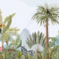 Papier peint panoramique zèbre dans la jungle - Poésie Murale