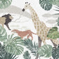 Papier peint Lion, girafe & Cie - Poésie Murale