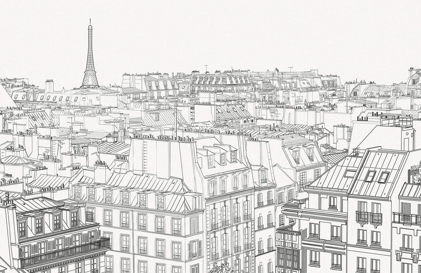 Papier peint ville de Paris