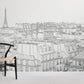 Papier peint ville de Paris - Poésie Murale